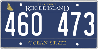 RI license plate 460473