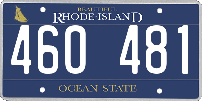 RI license plate 460481