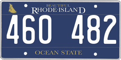 RI license plate 460482