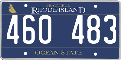 RI license plate 460483