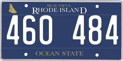 RI license plate 460484