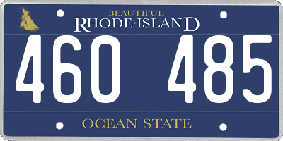 RI license plate 460485