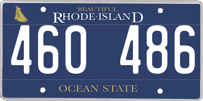 RI license plate 460486