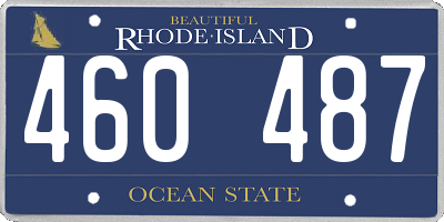 RI license plate 460487