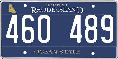 RI license plate 460489