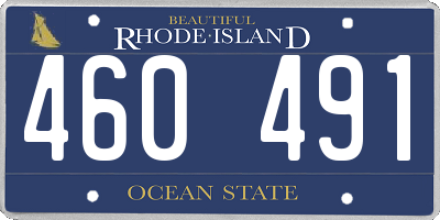 RI license plate 460491