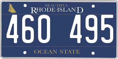 RI license plate 460495