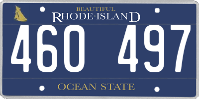 RI license plate 460497
