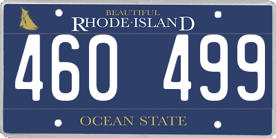 RI license plate 460499