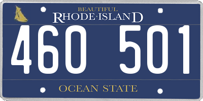 RI license plate 460501