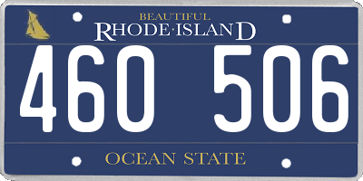 RI license plate 460506