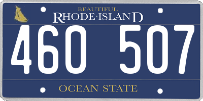RI license plate 460507