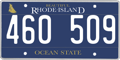 RI license plate 460509