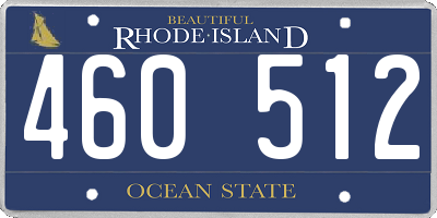 RI license plate 460512