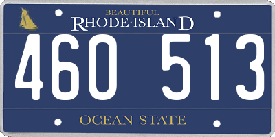 RI license plate 460513