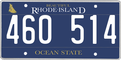 RI license plate 460514