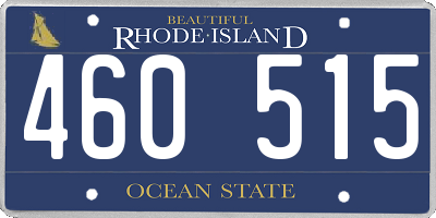 RI license plate 460515