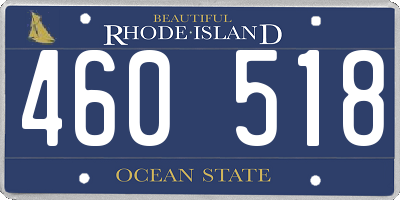RI license plate 460518