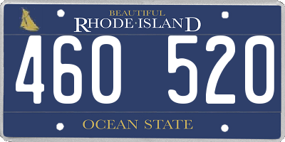 RI license plate 460520