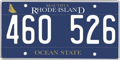 RI license plate 460526