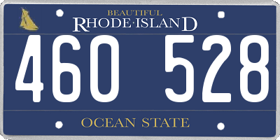 RI license plate 460528
