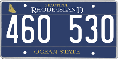 RI license plate 460530