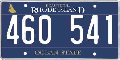 RI license plate 460541