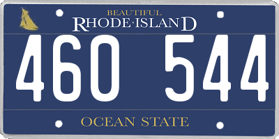 RI license plate 460544