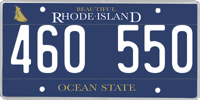 RI license plate 460550