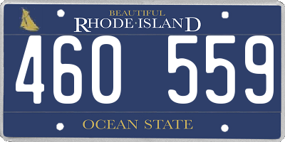 RI license plate 460559