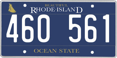RI license plate 460561