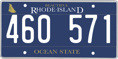 RI license plate 460571