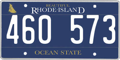 RI license plate 460573