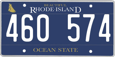 RI license plate 460574