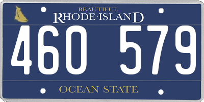 RI license plate 460579
