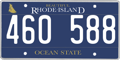 RI license plate 460588