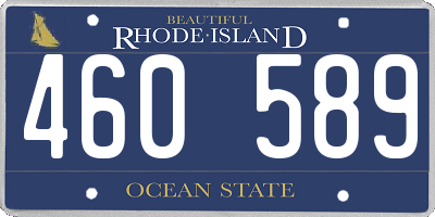 RI license plate 460589