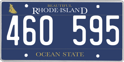 RI license plate 460595