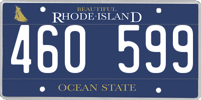 RI license plate 460599