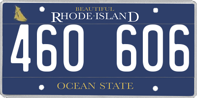 RI license plate 460606