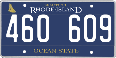 RI license plate 460609