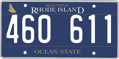 RI license plate 460611