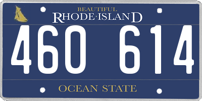 RI license plate 460614