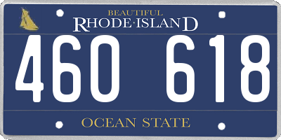 RI license plate 460618