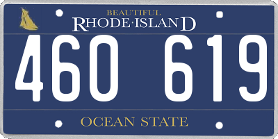 RI license plate 460619