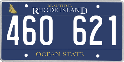 RI license plate 460621