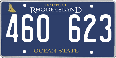 RI license plate 460623