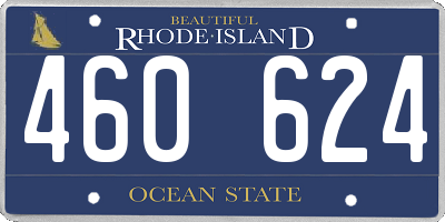 RI license plate 460624