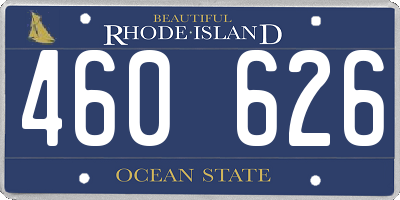RI license plate 460626