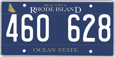 RI license plate 460628
